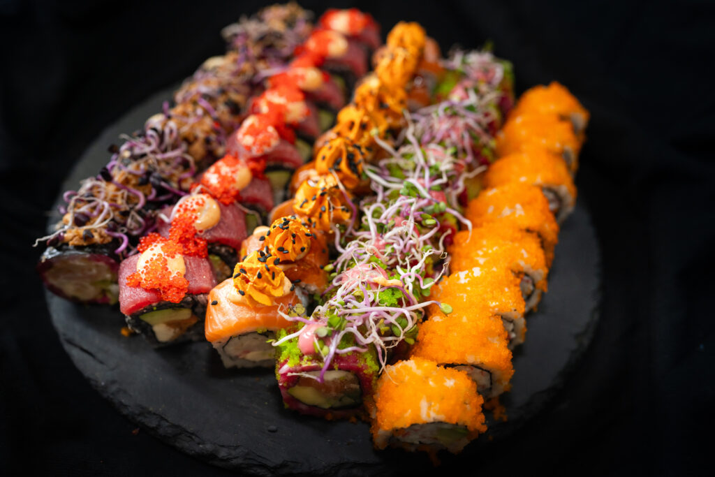 Kalediniai ir nauju metu sushi rinkiniai