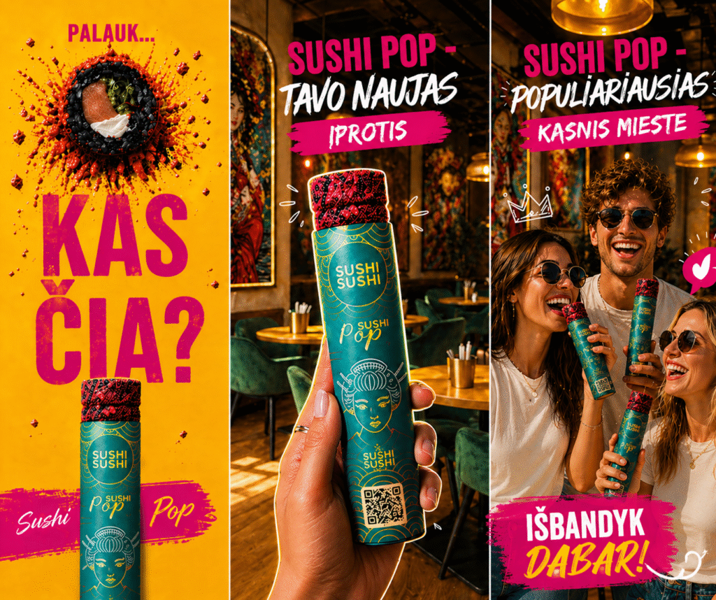 Sushi pop Vilniuje